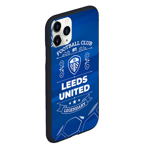 Чехол iPhone 11 Pro матовый Leeds United Football Club Number 1 / 3D-Черный – фото 2