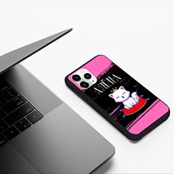 Чехол iPhone 11 Pro матовый Алёна КОШКА Краски, цвет: 3D-черный — фото 2