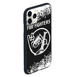 Чехол iPhone 11 Pro матовый Foo Fighters КОТ Арт, цвет: 3D-черный — фото 2