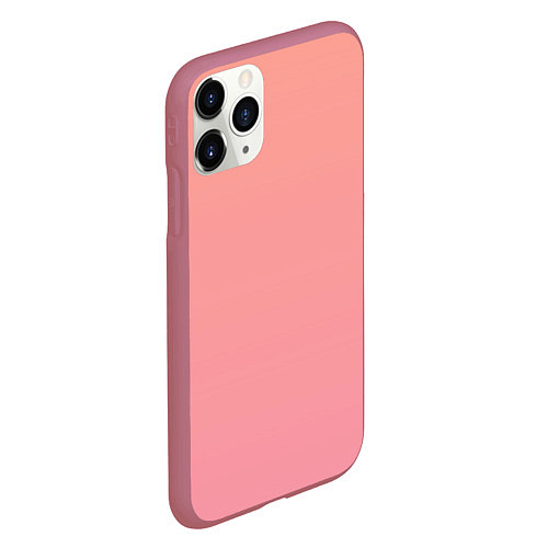 Чехол iPhone 11 Pro матовый Gradient Roseanna Orange to pink / 3D-Малиновый – фото 2