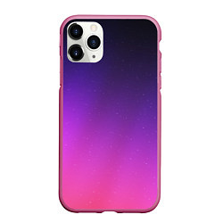 Чехол iPhone 11 Pro матовый Розовофиолетовый градиент