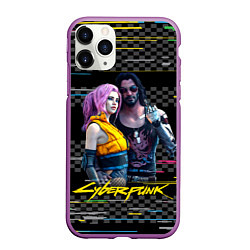 Чехол iPhone 11 Pro матовый Johnny и Vi Girl