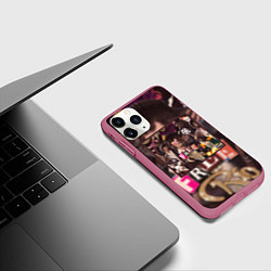 Чехол iPhone 11 Pro матовый OG BUDA FREERIO, цвет: 3D-малиновый — фото 2