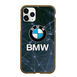 Чехол iPhone 11 Pro матовый БМВ - BMW Абстракция, цвет: 3D-коричневый