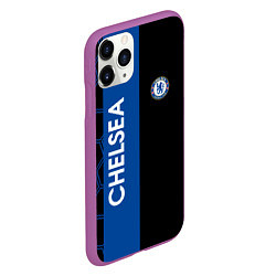 Чехол iPhone 11 Pro матовый Челси футбольный клуб, цвет: 3D-фиолетовый — фото 2