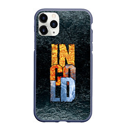 Чехол iPhone 11 Pro матовый IN COLD логотип на темном фоне, цвет: 3D-серый