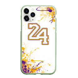 Чехол iPhone 11 Pro матовый Коби Брайант Lakers 24, цвет: 3D-салатовый