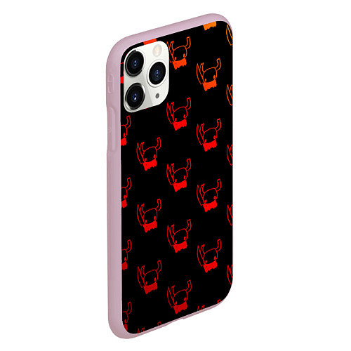 Чехол iPhone 11 Pro матовый Он тебe не милашка Hоllow Knight / 3D-Розовый – фото 2