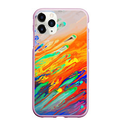 Чехол iPhone 11 Pro матовый Буйство красок Лето Riot of colors Summer