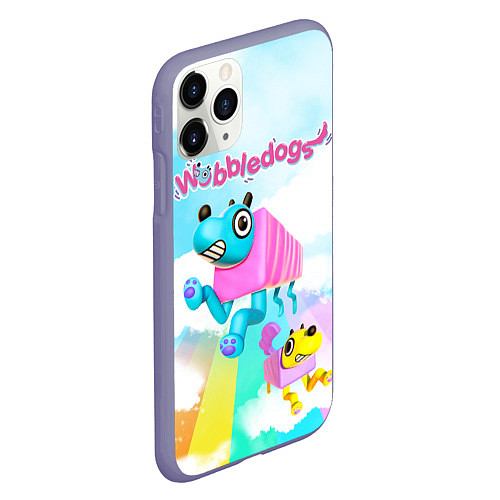 Чехол iPhone 11 Pro матовый Wobbledogs / 3D-Серый – фото 2