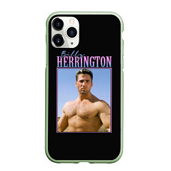 Чехол iPhone 11 Pro матовый Billy Herrington Photo, цвет: 3D-салатовый