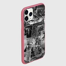 Чехол iPhone 11 Pro матовый Тёмные души комикс, цвет: 3D-малиновый — фото 2