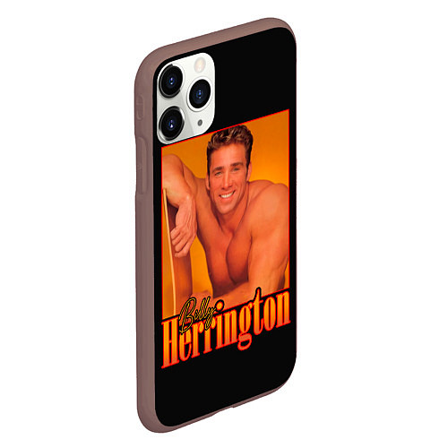 Чехол iPhone 11 Pro матовый Billy Herrington Aniki Билли / 3D-Коричневый – фото 2