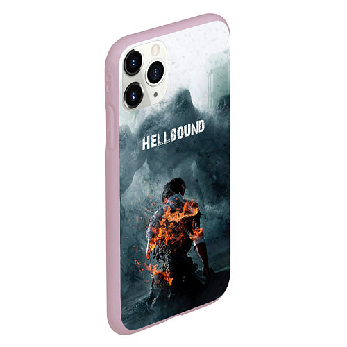 Чехол iPhone 11 Pro матовый Зов ада - hellbound / 3D-Розовый – фото 2