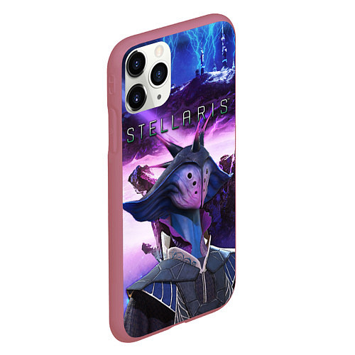 Чехол iPhone 11 Pro матовый STELLARIS СТЕЛЛАРИС / 3D-Малиновый – фото 2