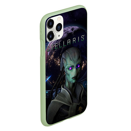 Чехол iPhone 11 Pro матовый STELLARIS СТЕЛЛАРИС / 3D-Салатовый – фото 2