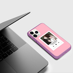 Чехол iPhone 11 Pro матовый Плейлист, цвет: 3D-фиолетовый — фото 2