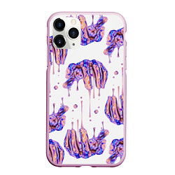 Чехол iPhone 11 Pro матовый Liquid hands, цвет: 3D-розовый