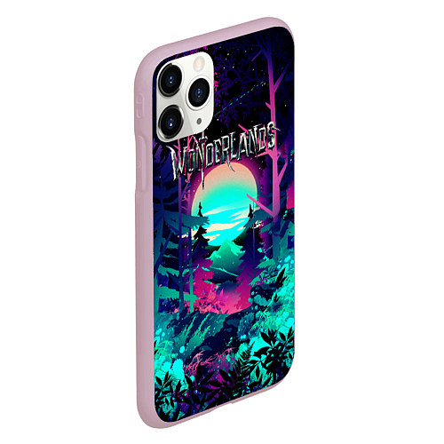 Чехол iPhone 11 Pro матовый WONDERLANDS Легендарный Лес / 3D-Розовый – фото 2