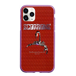 Чехол iPhone 11 Pro матовый The Platinum Collection - Scorpions, цвет: 3D-фиолетовый