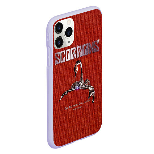 Чехол iPhone 11 Pro матовый The Platinum Collection - Scorpions / 3D-Светло-сиреневый – фото 2