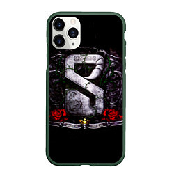 Чехол iPhone 11 Pro матовый Sting in the Tail - Scorpions, цвет: 3D-темно-зеленый