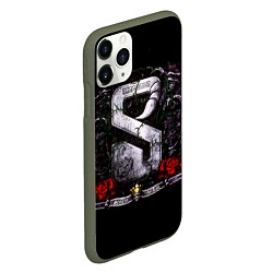 Чехол iPhone 11 Pro матовый Sting in the Tail - Scorpions, цвет: 3D-темно-зеленый — фото 2