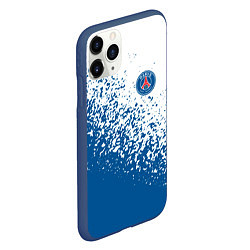 Чехол iPhone 11 Pro матовый Psg синие брызги, цвет: 3D-тёмно-синий — фото 2