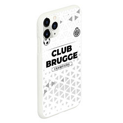 Чехол iPhone 11 Pro матовый Club Brugge Champions Униформа, цвет: 3D-белый — фото 2
