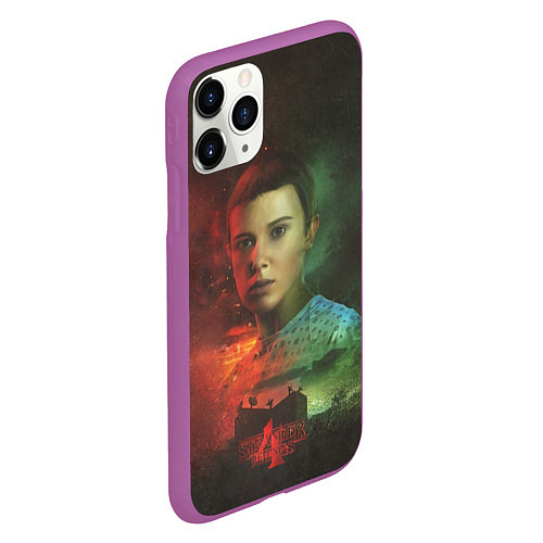 Чехол iPhone 11 Pro матовый 11 Jane Hopper / 3D-Фиолетовый – фото 2