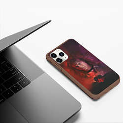 Чехол iPhone 11 Pro матовый Eddie Munson, цвет: 3D-коричневый — фото 2