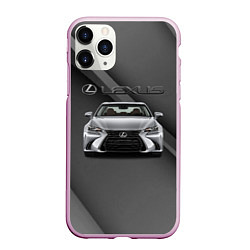 Чехол iPhone 11 Pro матовый Lexus auto, цвет: 3D-розовый