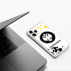 Чехол iPhone 11 Pro матовый РОССИЙСКАЯ ИМПЕРИЯ - ГЕРБ - Краска, цвет: 3D-белый — фото 2