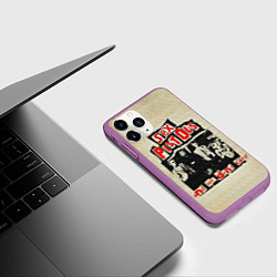 Чехол iPhone 11 Pro матовый We Dont Care - Sex Pistols, цвет: 3D-фиолетовый — фото 2