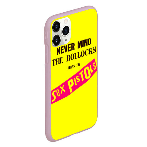 Чехол iPhone 11 Pro матовый Never Mind the Bollocks, Heres the Sex Pistols / 3D-Розовый – фото 2