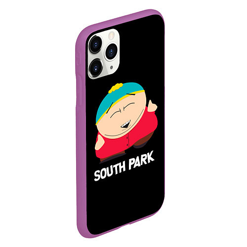 Чехол iPhone 11 Pro матовый Южный парк - Эрик Eric танцует / 3D-Фиолетовый – фото 2