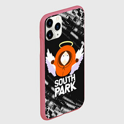 Чехол iPhone 11 Pro матовый Южный парк - Кенни Kenny ангел, цвет: 3D-малиновый — фото 2