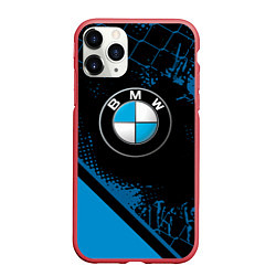 Чехол iPhone 11 Pro матовый BMW : БМВ ЛОГО, цвет: 3D-красный