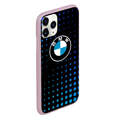 Чехол iPhone 11 Pro матовый Bmw : Абстракция Кружки / 3D-Розовый – фото 2