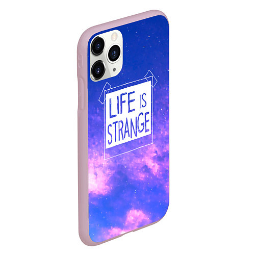 Чехол iPhone 11 Pro матовый Life is Strange Remastered - Фрактал / 3D-Розовый – фото 2