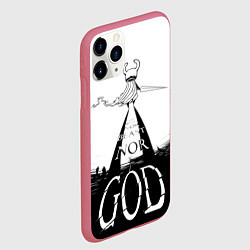 Чехол iPhone 11 Pro матовый Не жук, не зверь, но БОГ Hollow Knight, цвет: 3D-малиновый — фото 2