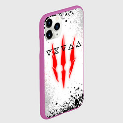 Чехол iPhone 11 Pro матовый Ведьмак Квэн Ирден Аксий Игни Аард, цвет: 3D-фиолетовый — фото 2