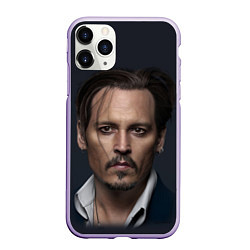 Чехол iPhone 11 Pro матовый Джонни Депп Johnny Depp