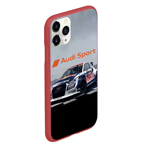 Чехол iPhone 11 Pro матовый Ауди Спорт Гоночная команда Audi sport Racing team / 3D-Красный – фото 2