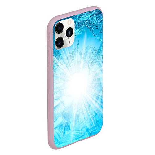 Чехол iPhone 11 Pro матовый Лед Вспышка света / 3D-Розовый – фото 2