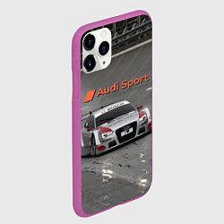 Чехол iPhone 11 Pro матовый Audi Sport Racing Team Short Track Car Racing Авто, цвет: 3D-фиолетовый — фото 2