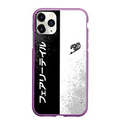 Чехол iPhone 11 Pro матовый FAIRY TAIL BLACK AND WHITE LOGO