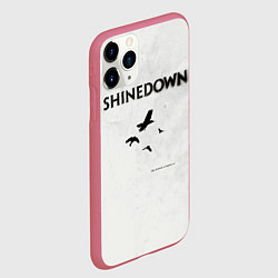 Чехол iPhone 11 Pro матовый The Sound of Madness - Shinedown, цвет: 3D-малиновый — фото 2