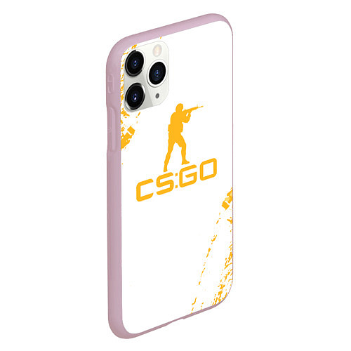 Чехол iPhone 11 Pro матовый Cs go КРАСКА / 3D-Розовый – фото 2