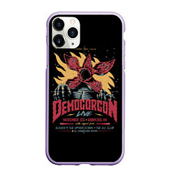 Чехол iPhone 11 Pro матовый Stranger Things Demogorgon, цвет: 3D-светло-сиреневый